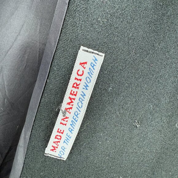 Vintage 80s Christian Dior The Suit Black Wool Double Breasted Blazer | L/XL - Picture 12 of 13